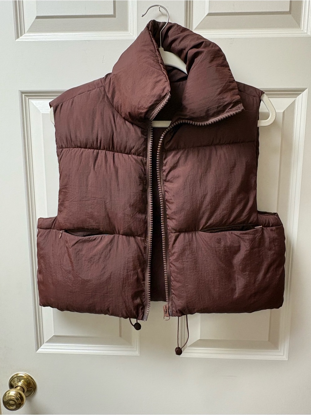 Brown Amazon puffer vest